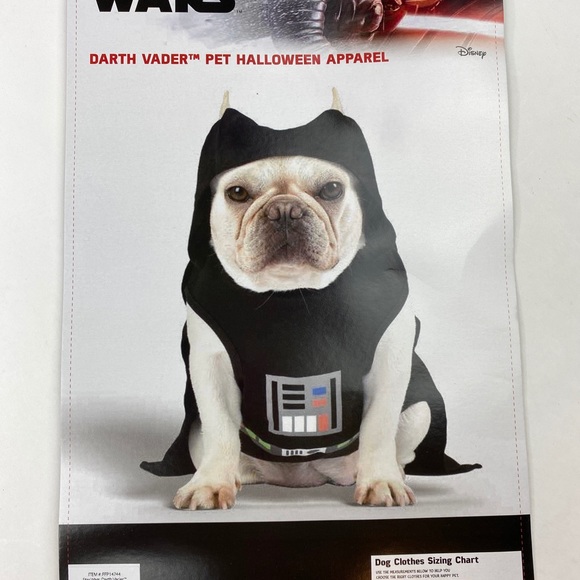 Darth Vader Pet Halloween Costume Hooded Shirt - Picture 6 of 6
